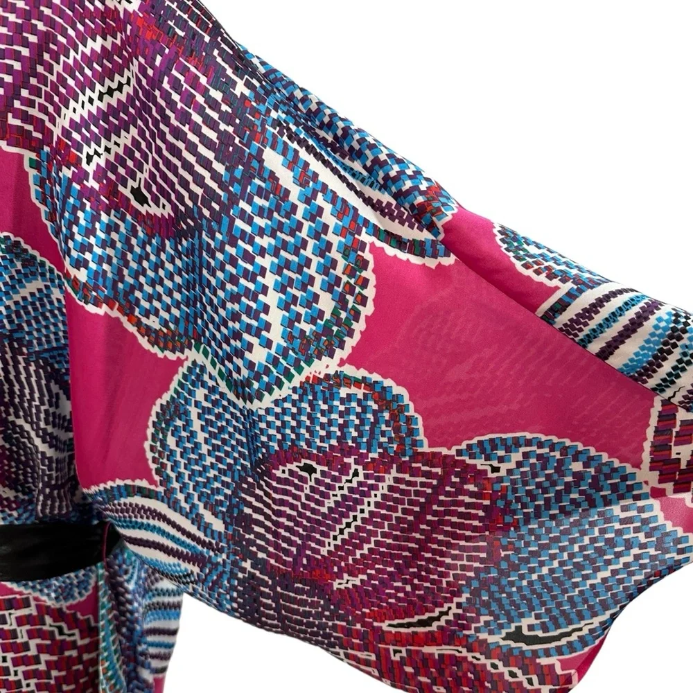 EUC Laundry by Shelli Segal Pink & Blue Dress | Size XL - Picture 5 of 10